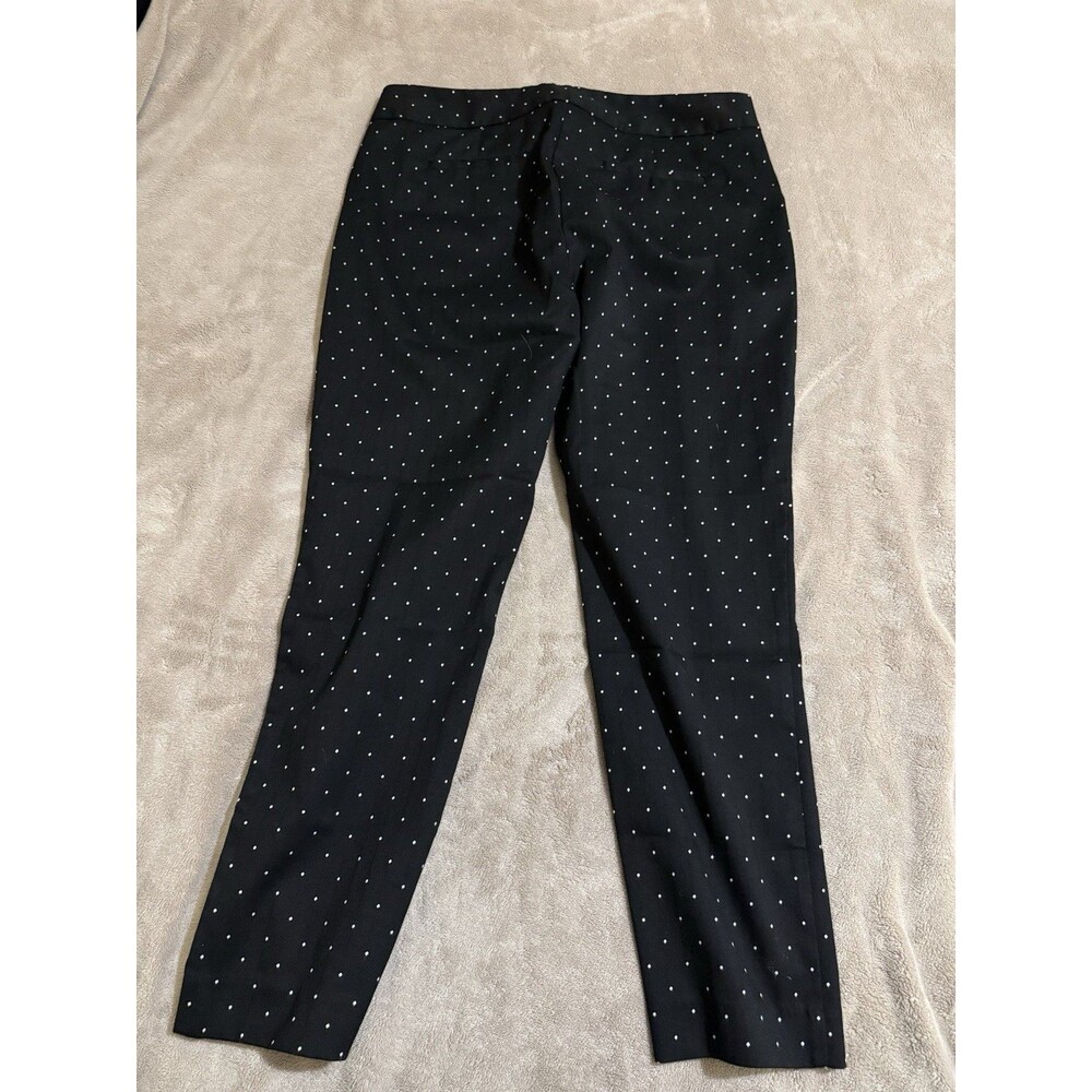 Liz Claiborne Career Size 8 Black with White Polka Dot Crop Pants - Picture 5 of 5